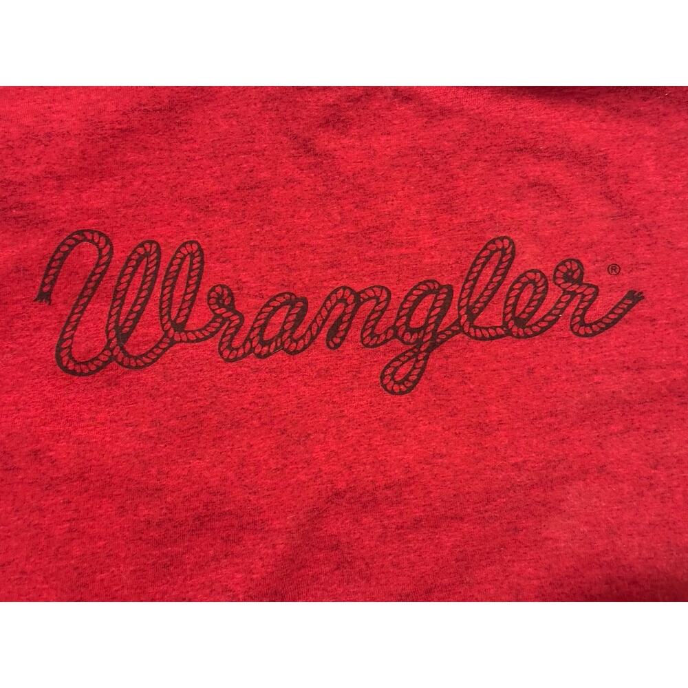 Women’s Wrangler Long Sleeve Crop Top Size Small Red - Picture 2 of 6